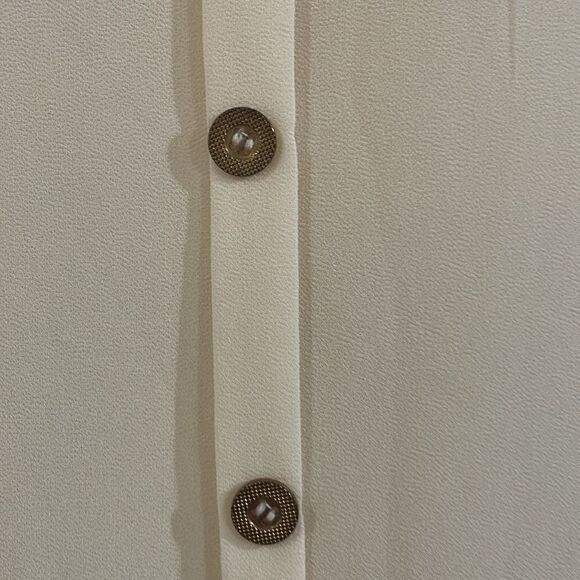 lo posh cream sleeveless ruffle blouse - Picture 7 of 7